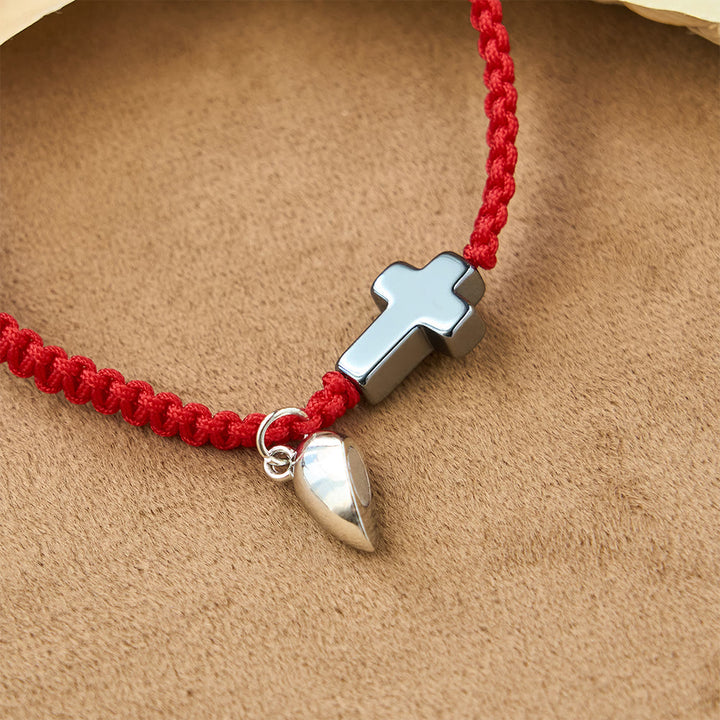 Christianartworkshop Magnetic Heart Cross Bracelet Set: A Symbol of Sacred Union and Enduring Love - image 3