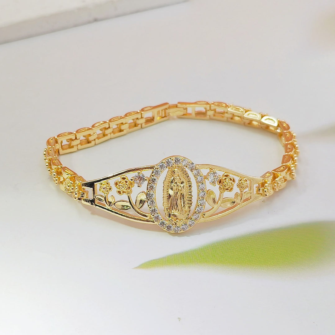 Christianartworkshop Golden Filigree Our Lady Bracelet Collection: A Symbol of Maternal Grace and Protection - Our Lady D - image 8