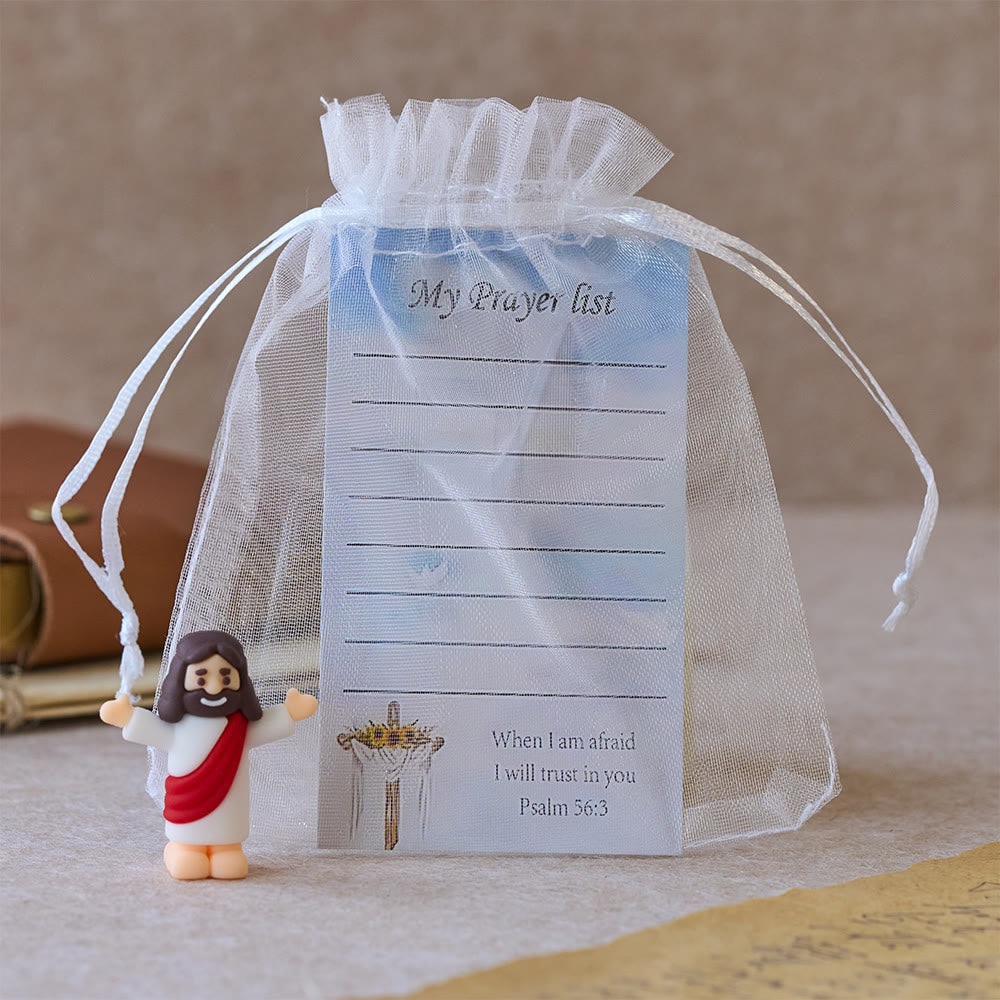 Christianartworkshop Mini Jesus Figurine With My Pray List Set: A Symbol of Gentle Faith in Every Hand - image 9