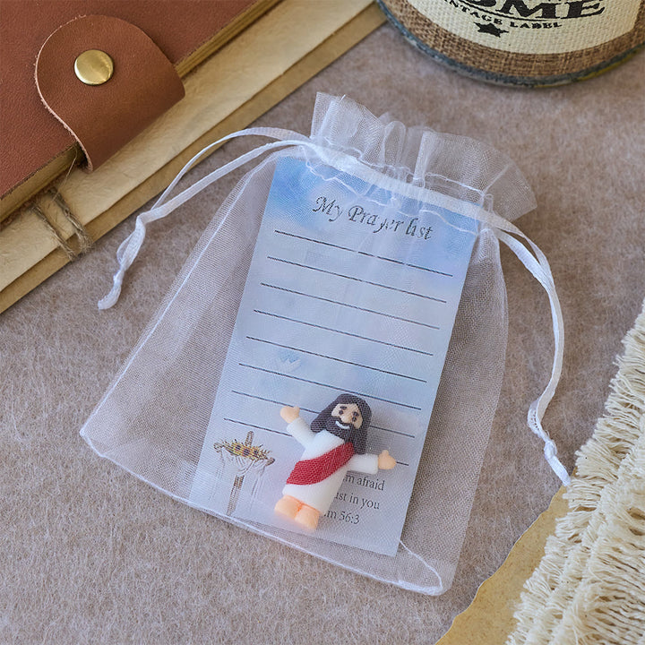 Christianartworkshop Mini Jesus Figurine With My Pray List Set: A Symbol of Gentle Faith in Every Hand - image 10