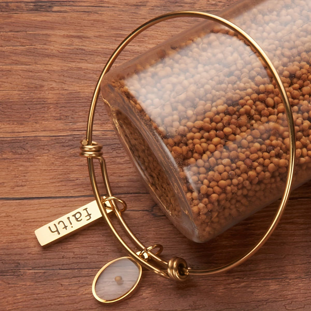 Christianartworkshop Mustard Seed Faith Charm Bangle: Carry Faith Close to Heart - image 2