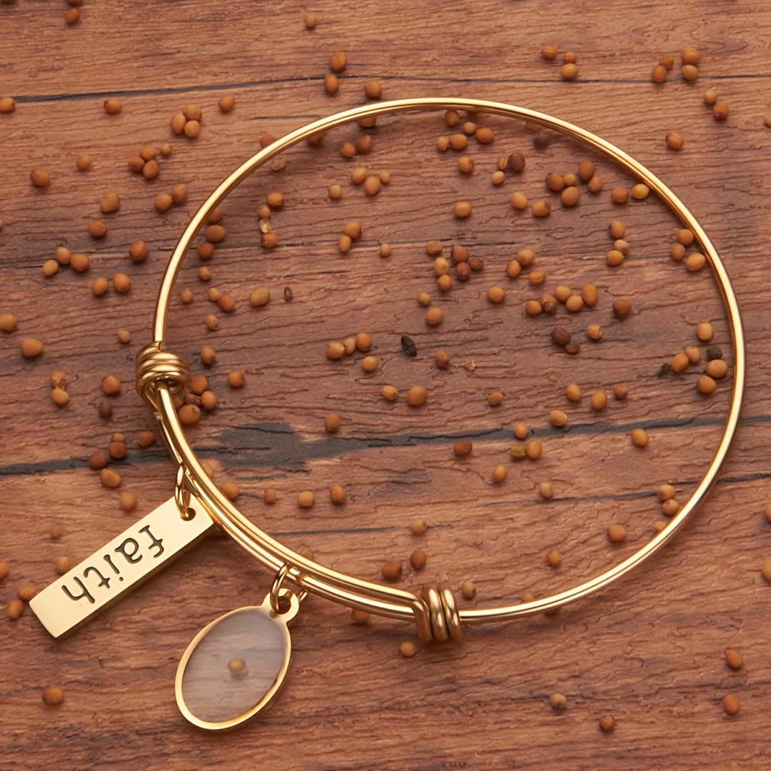 Christianartworkshop Mustard Seed Faith Charm Bangle: Carry Faith Close to Heart - image 3
