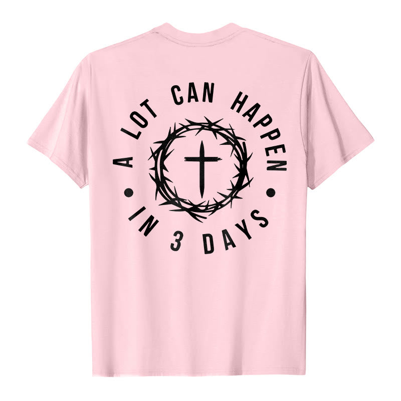 Christianartworkshop A Lot Can Happen In 3 Days Thorn Crown Cross Unisex T-shirt - image 24
