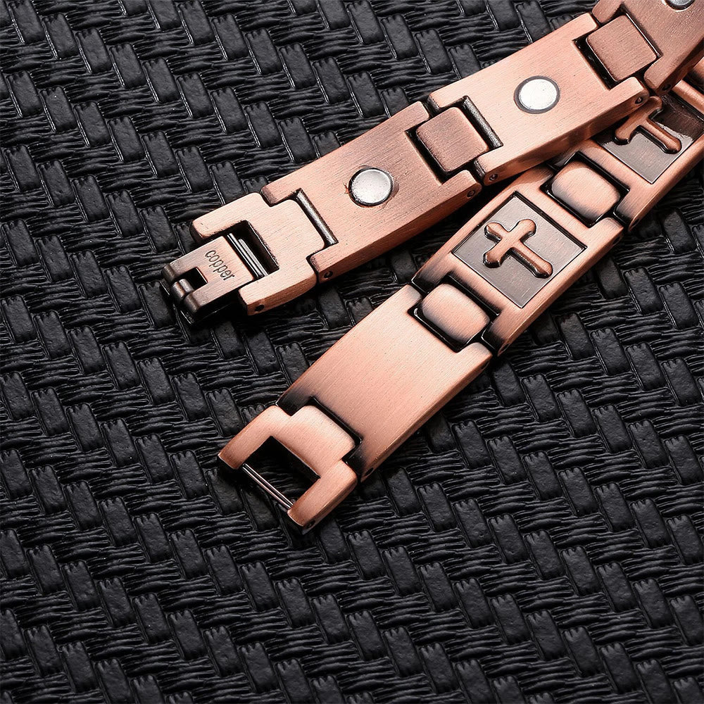 Christianartworkshop Link Chain Cross Engraved Bracelet: A Symbol of Divine Strength & Faith - image 10