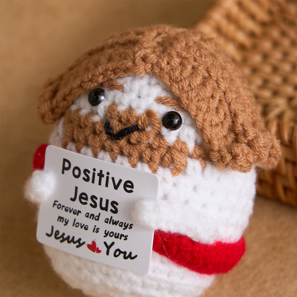 Christianartworkshop Crocheted Q-Version Jesus & Angel & Cross Set: Emblem of Divine Joy & Grace - image 14