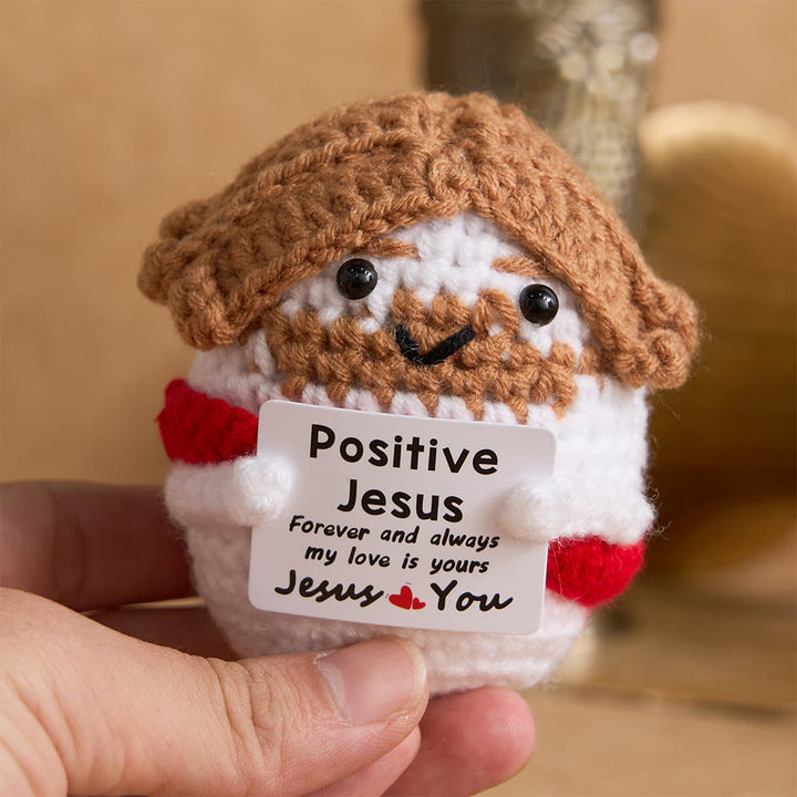 Christianartworkshop Crocheted Q-Version Jesus & Angel & Cross Set: Emblem of Divine Joy & Grace - image 11