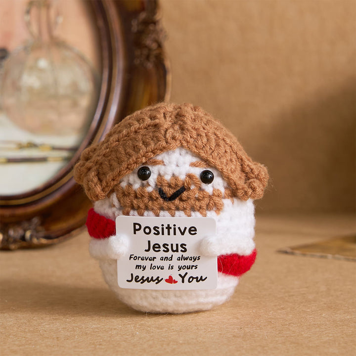 Christianartworkshop Crocheted Q-Version Jesus & Angel & Cross Set: Emblem of Divine Joy & Grace - image 12
