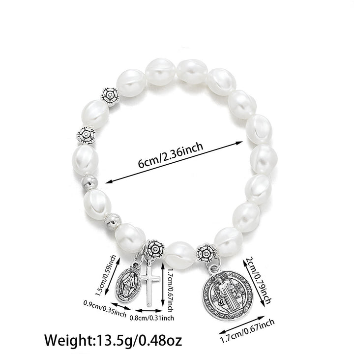 Christianartworkshop Our Lady Miraculous Medal St. Benedict Bracelet - image 10
