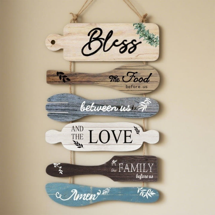 Christianartworkshop Four-Style Rustic Wooden Blessing Wall Art: A Symbol of Familial Faith & Fellowship - C - image 5