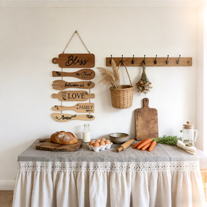 Christianartworkshop Four-Style Rustic Wooden Blessing Wall Art: A Symbol of Familial Faith & Fellowship - image 10