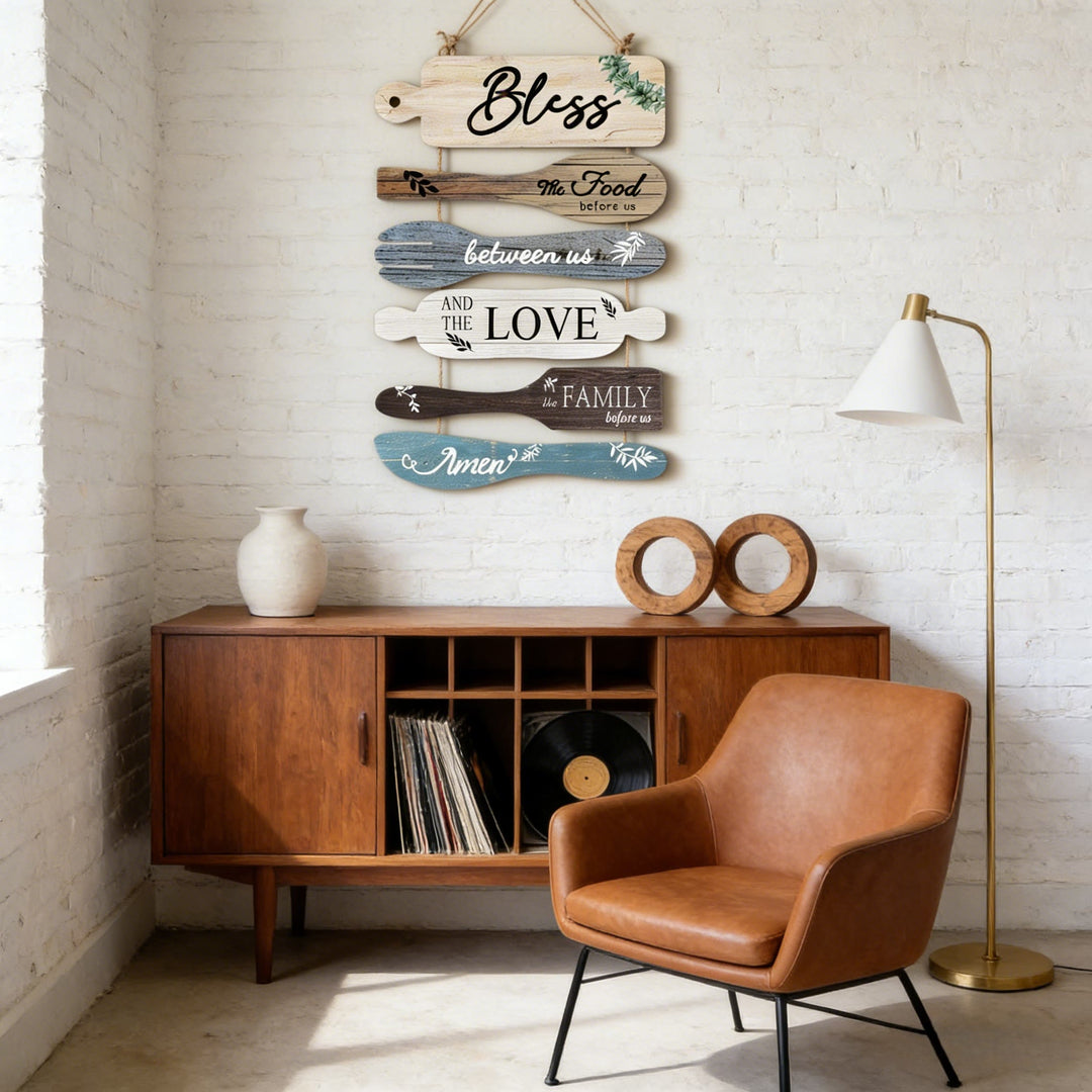 Christianartworkshop Four-Style Rustic Wooden Blessing Wall Art: A Symbol of Familial Faith & Fellowship - image 7