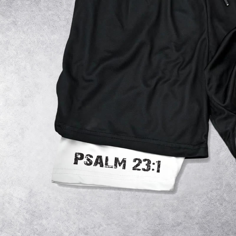 Christianartworkshop Psalms 23:1 Faith Over Fear Eagle Performance Shorts - image 6