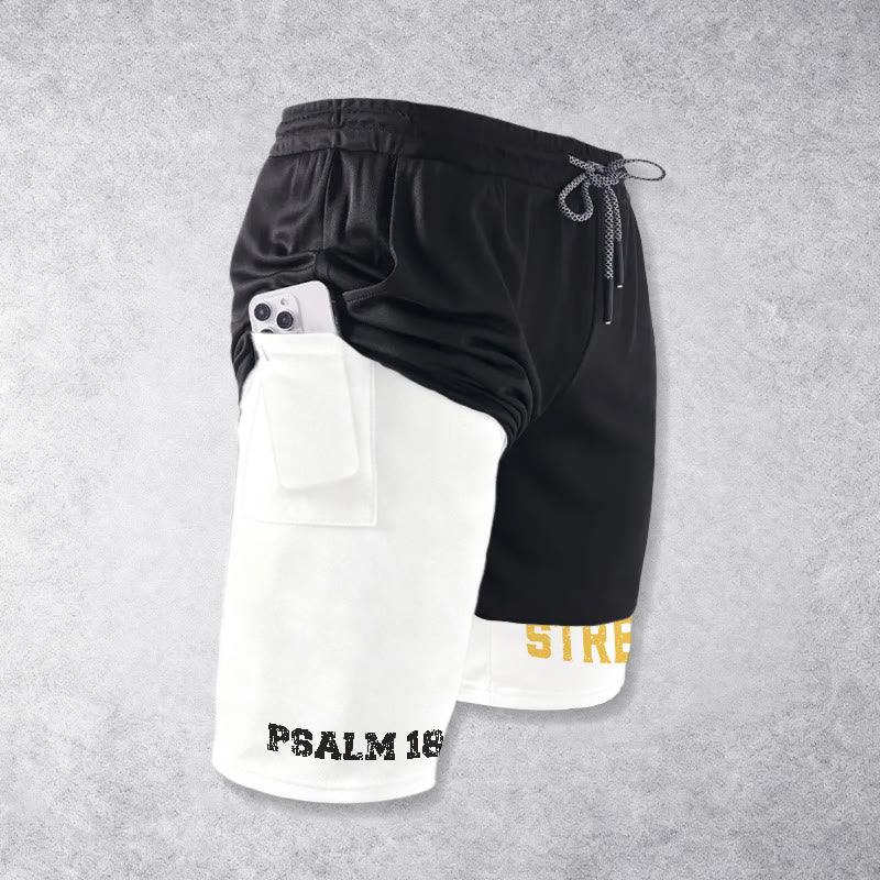 Christianartworkshop Psalm 18:1-2 The Lord Is My Strength Performance Shorts - image 6