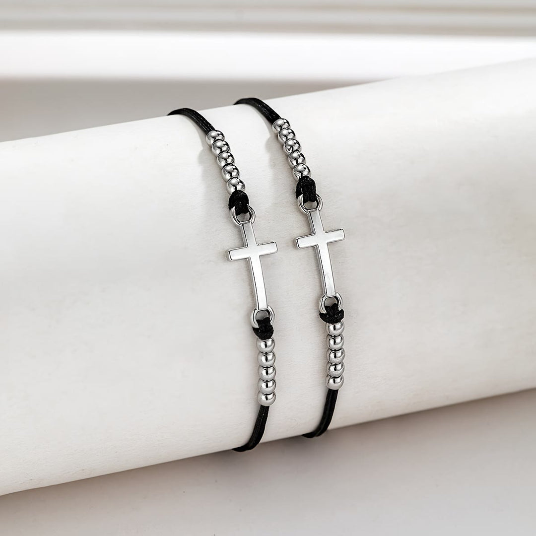 Christianartworkshop Intricate Cross Beaded Bracelet: Woven with Faith, Grace & Unwavering Love - image 4