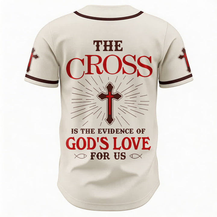 Christianartworkshop The Cross Is The Evidence Of God's Love Unisex Baseball Jersey - image 5