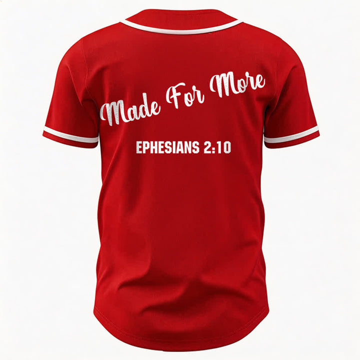 Christianartworkshop Made For More Ephesians 2:10 Unisex Baseball Jersey - image 14