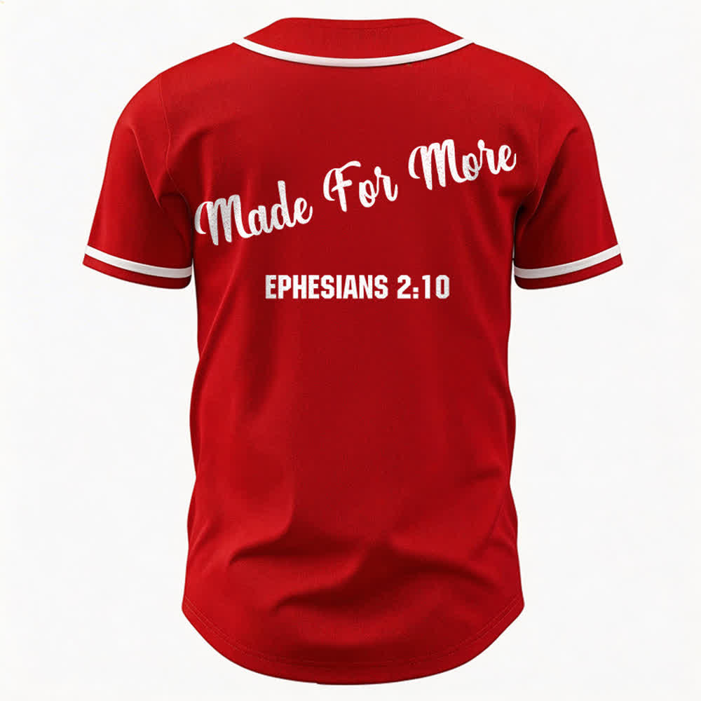 Christianartworkshop Made For More Ephesians 2:10 Unisex Baseball Jersey - image 14