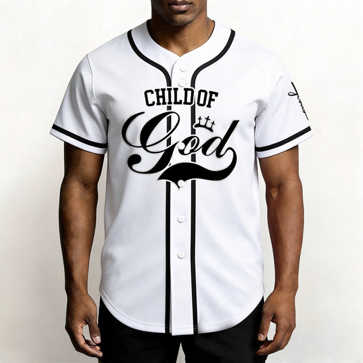 Christianartworkshop Child Of God Personalized Name Number Unisex Custom Baseball Jersey - image 2