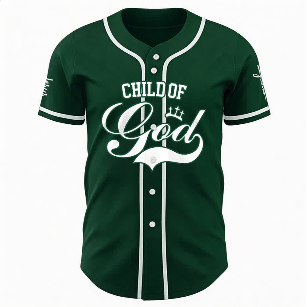 Christianartworkshop Child Of God Personalized Name Number Unisex Custom Baseball Jersey - image 24
