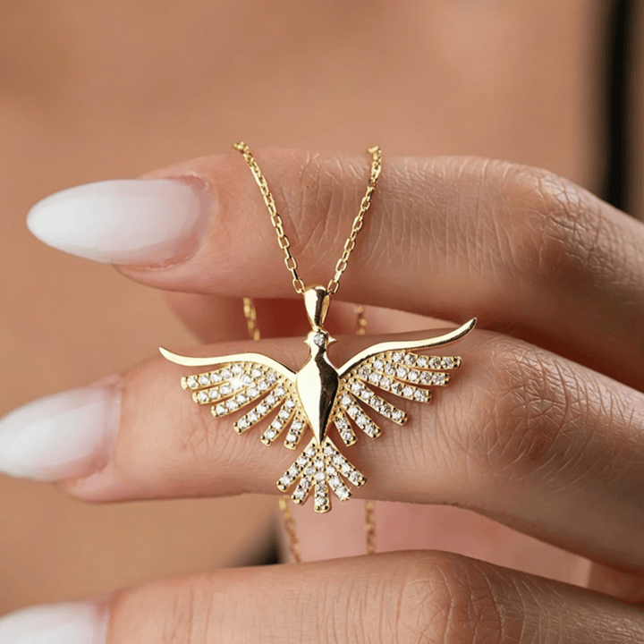 Christianartworkshop Sparkling Holy Spirit Dove Winged Necklace: Emblem of Divine Guidance - image 1