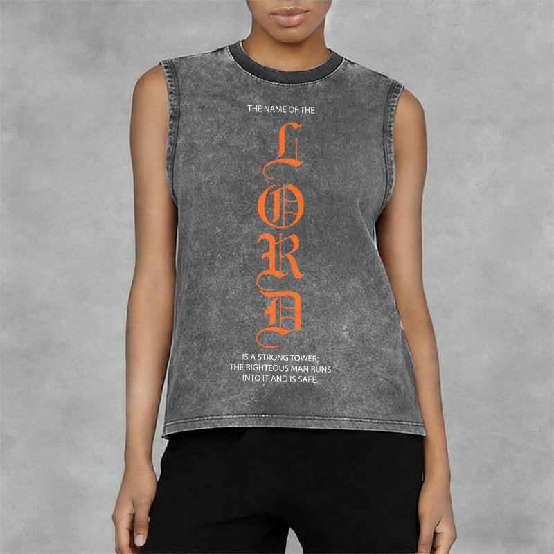 Christianartworkshop LORD Unisex Washed Tank Top - image 2