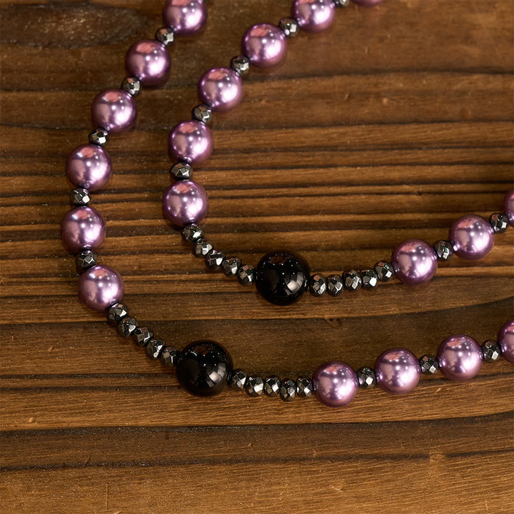 Christianartworkshop 4-Color Glass Bead Rosary with Heart Motif Cross: Timeless Symbol of Sacred Prayer Faith - image 2
