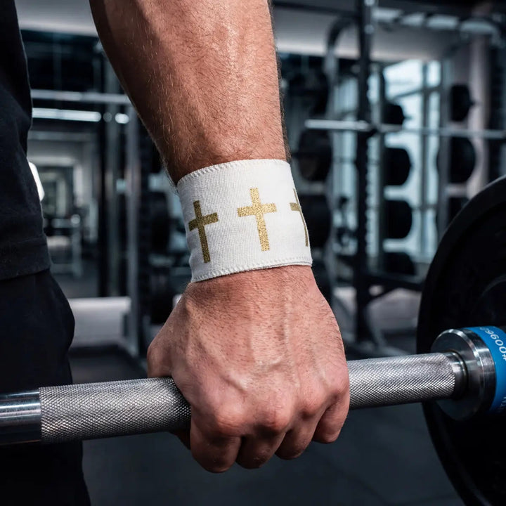 Christianartworkshop Bible Verse Athletic Tape: Cross Faith Wrist Support Sports Wrap - Gold - 1.5''*359.84''/3.8cm*9.14m - image 16