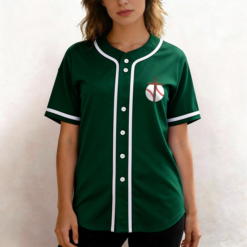 Christianartworkshop Philippians 4:13 Faith Baseball Jersey: Baseball Cross Motto Strength Devotion Athletic Shirt - image 40