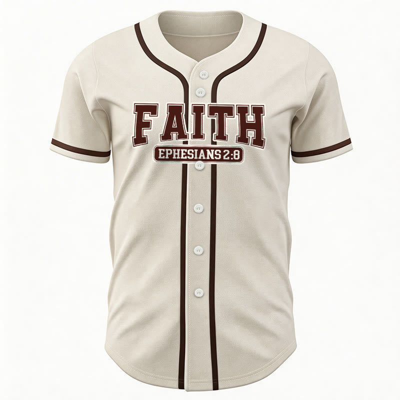 Christianartworkshop Faith Ephesians 2:8 Custom Name Number Baseball Jersey - image 13