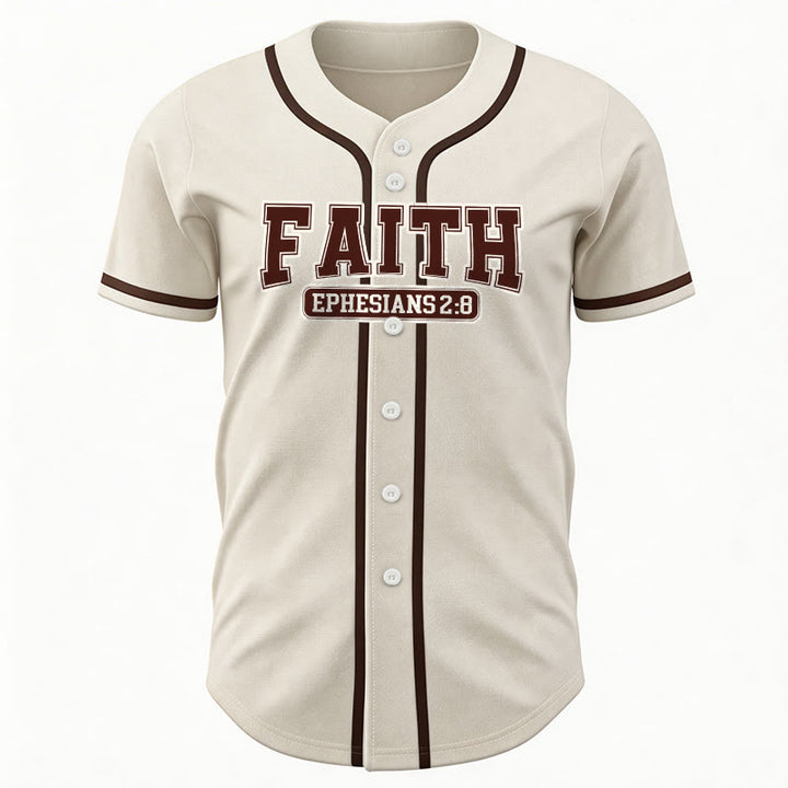 Christianartworkshop Faith Ephesians 2:8 Custom Name Number Baseball Jersey - image 13