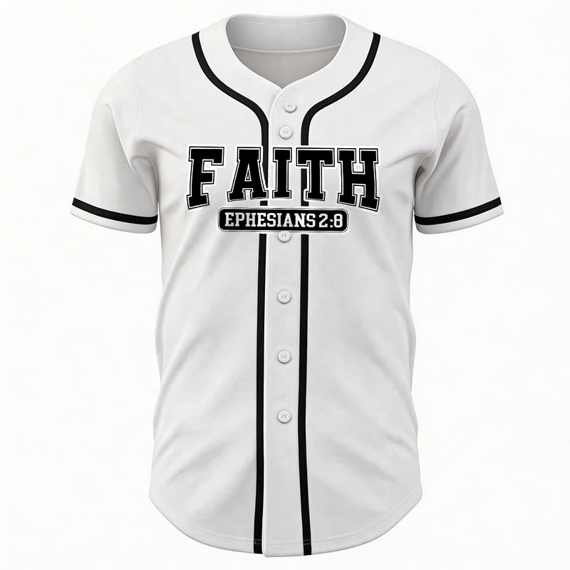 Christianartworkshop Faith Ephesians 2:8 Custom Name Number Baseball Jersey - image 20
