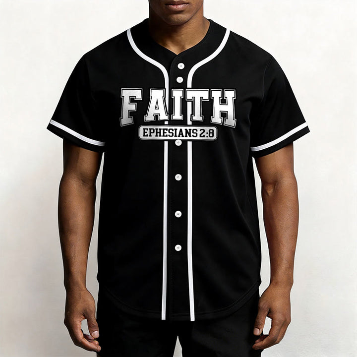 Christianartworkshop Faith Ephesians 2:8 Custom Name Number Baseball Jersey - image 30