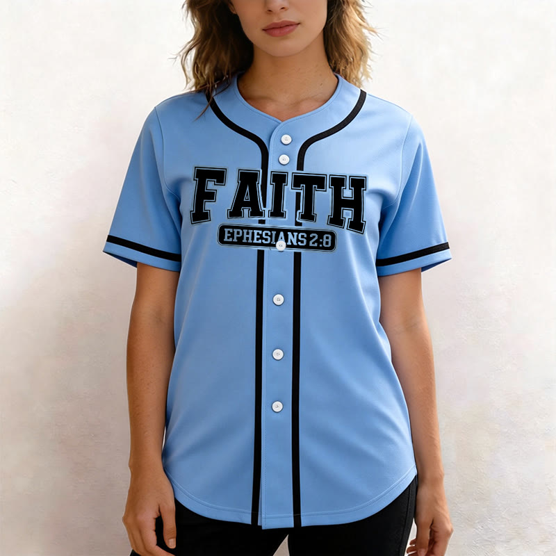 Christianartworkshop Faith Ephesians 2:8 Custom Name Number Baseball Jersey - image 46