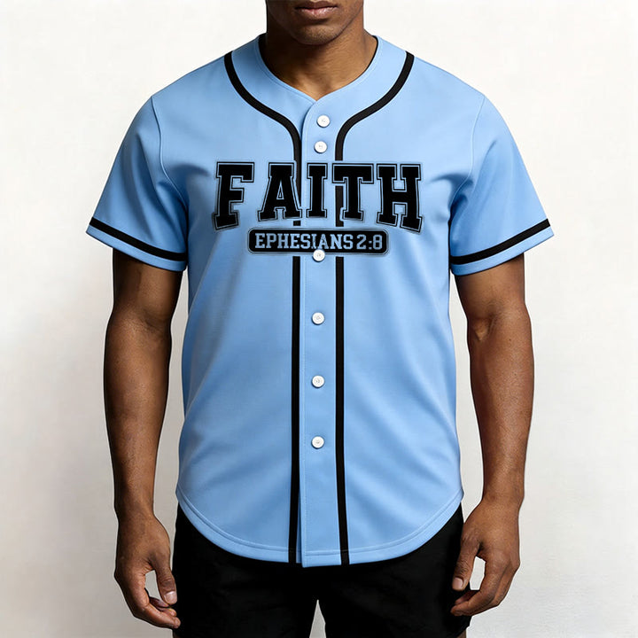 Christianartworkshop Faith Ephesians 2:8 Custom Name Number Baseball Jersey - image 44