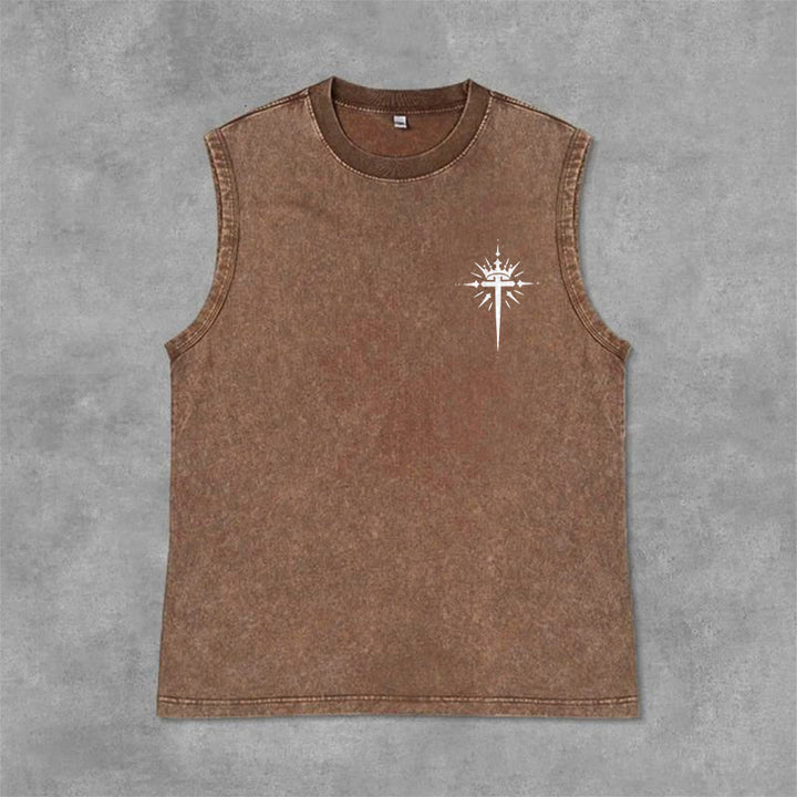 Christianartworkshop Man of God John 3:16 Unisex Washed Tank Top - image 15