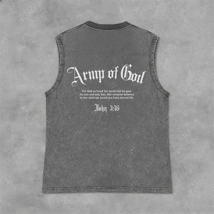 Christianartworkshop Man of God John 3:16 Unisex Washed Tank Top - image 25