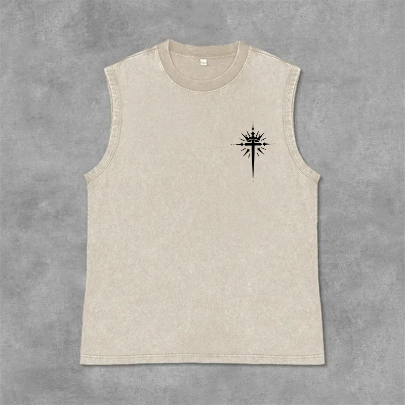 Christianartworkshop Man of God John 3:16 Unisex Washed Tank Top - image 29