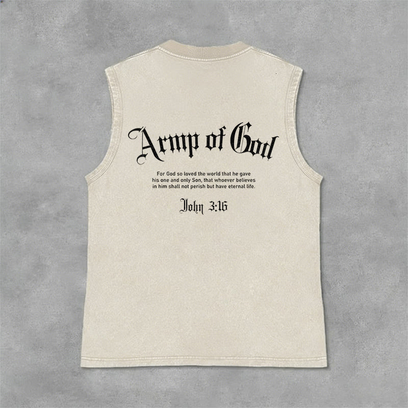 Christianartworkshop Man of God John 3:16 Unisex Washed Tank Top - image 32