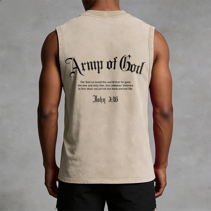 Christianartworkshop Man of God John 3:16 Unisex Washed Tank Top - image 33