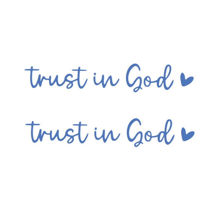 Christianartworkshop Trust in God Heart Accent Car Sticker: A Sacred Nudge to Pray on Every Journey - Blue - Set of 10 - image 7