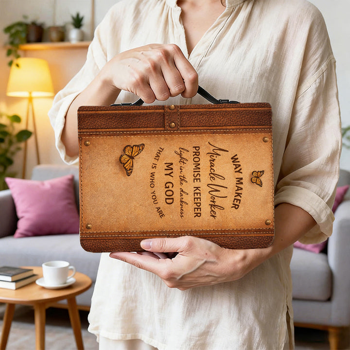 Christianartworkshop Way Maker Miracle Worker Promise Keeper Faithful Bible Cover - image 7