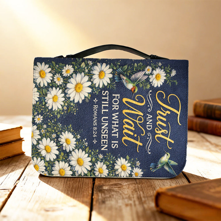 Christianartworkshop Trust And Wait Romans 8:24 Daisy & Hummingbird Bible Cover - image 8