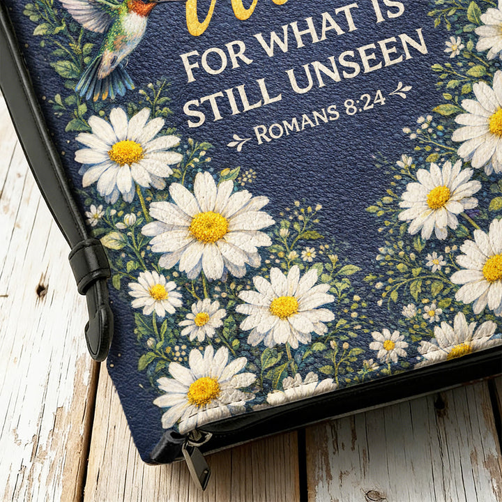 Christianartworkshop Trust And Wait Romans 8:24 Daisy & Hummingbird Bible Cover - image 13