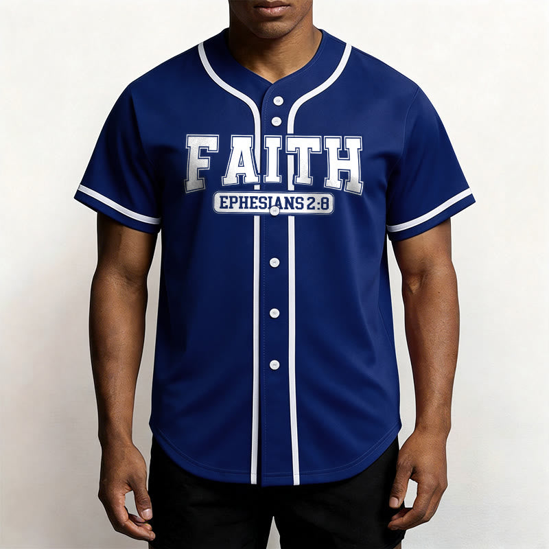 Christianartworkshop Faith Custom Name Number Baseball Jersey - image 2