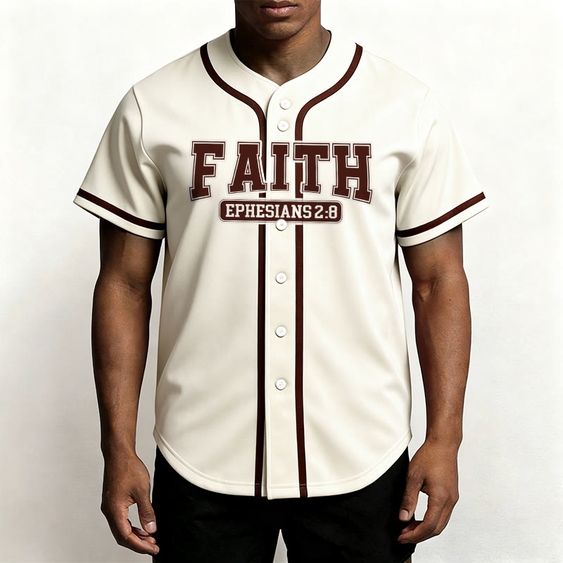 Christianartworkshop Faith Custom Name Number Baseball Jersey - image 9
