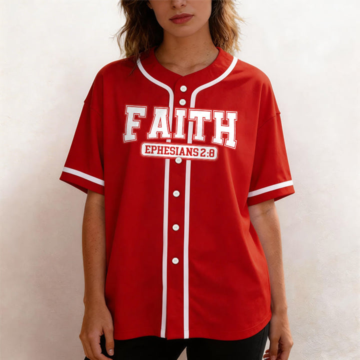 Christianartworkshop Faith Custom Name Number Baseball Jersey - image 25