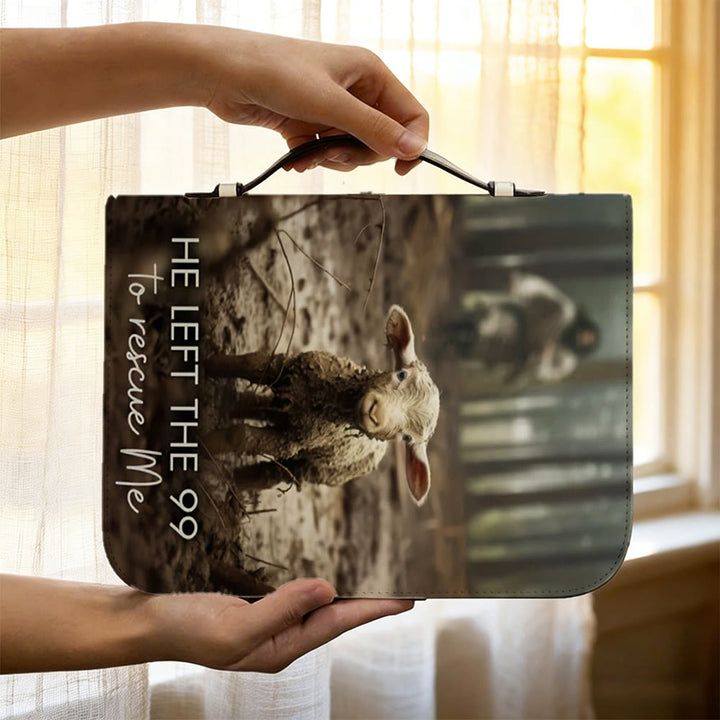 Christianartworkshop He Left The 99 To Rescue Me Lost Sheep Parable Bible Cover - image 2