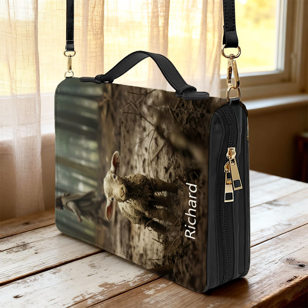 Christianartworkshop He Left The 99 To Rescue Me Lost Sheep Parable Bible Cover - image 8