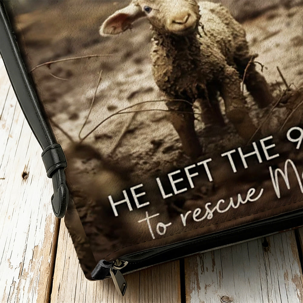 Christianartworkshop He Left The 99 To Rescue Me Lost Sheep Parable Bible Cover - image 9