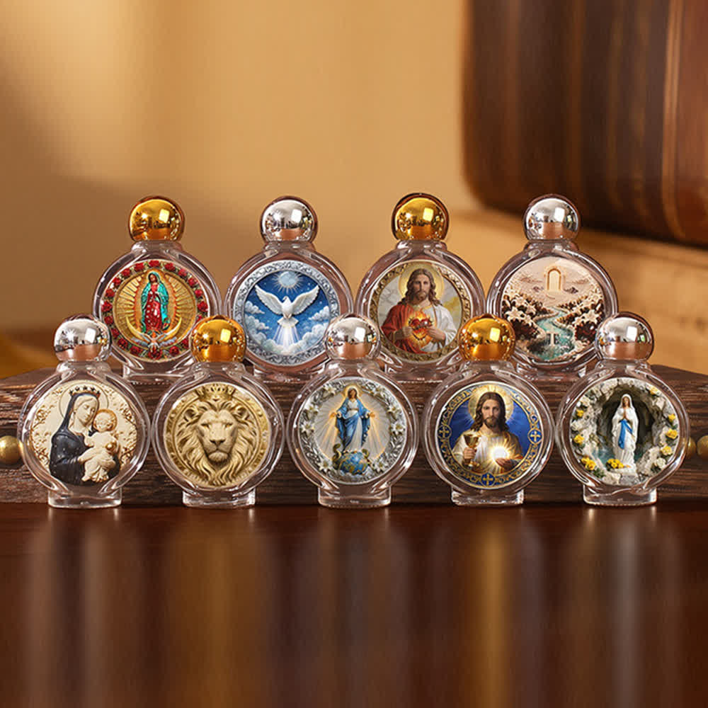 Christianartworkshop Catholic Icon Holy Water Bottle: Religious Art for Home & Church - image 2